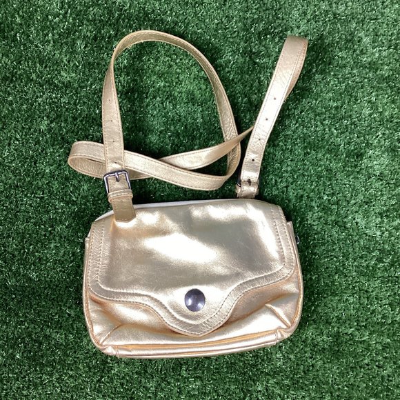 Liebeskind Handbags - Leibeskind Gold Leather Crossbody